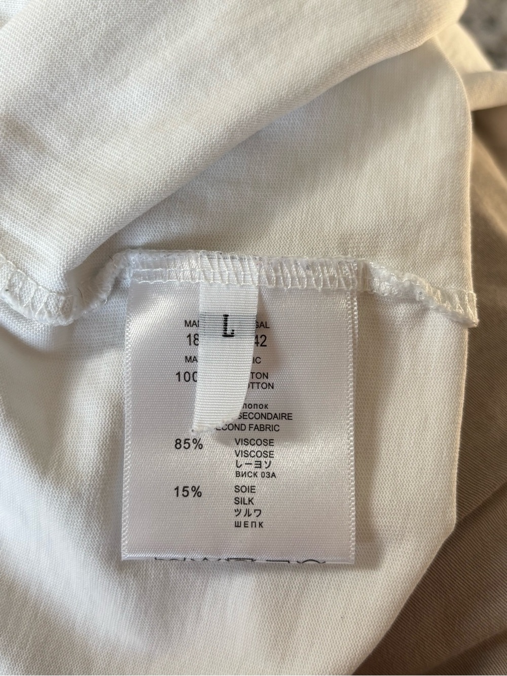 Loewe White Tonal Anagram T-Shirt‎ Men’s Large - Picture 5 of 6